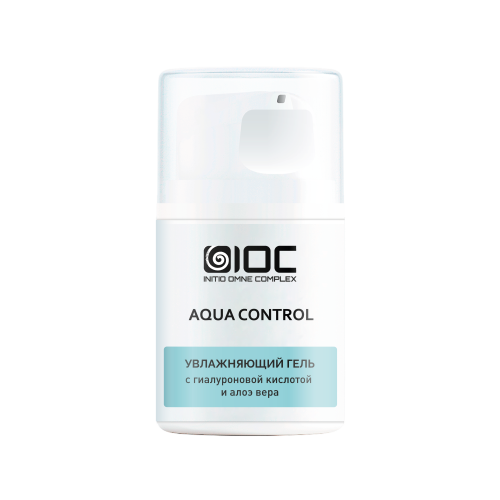 ИНТЕНСИВНЫЙ УВЛАЖНЯЮЩИЙ ГЕЛЬ С ГИАЛУРОНОВОЙ КИСЛОТОЙ И АЛОЭ ВЕРА ДЛЯ ВСЕХ ТИПОВ КОЖИ INITIO AQUA CONTROL MOISTURIZING GEL, 50 МЛ